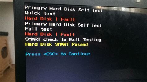 windows primary hard disk self test never gets past 00|Short Self.